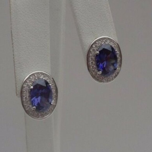 WOW! 8.5 CT STUD EARRING! 925 STERLING! - Picture 4 of 4